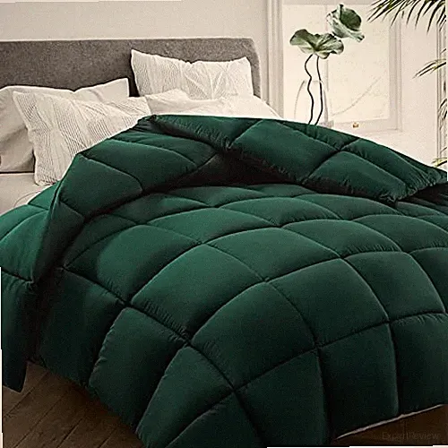 All Season Twin Size Bed Comforter - Cooling Goose Down Twin（64*88） Emerald