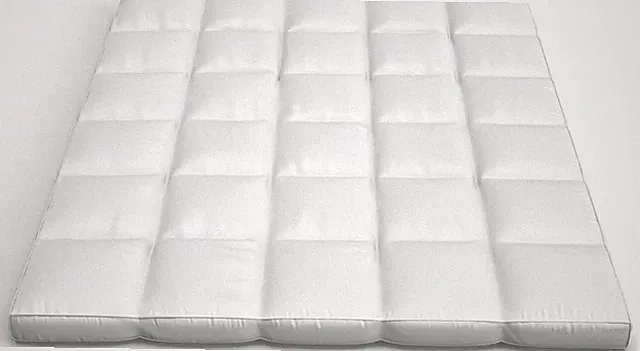 down Mattress Topper - Queen 4-Inch Duck and Goose Feather Bed with Cotton Mattr