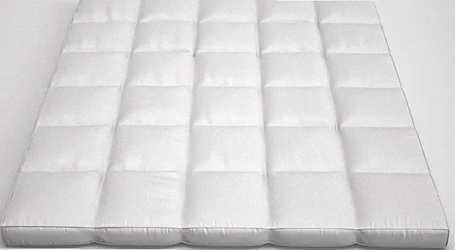 Down Mattress Topper - Twin 4-Inch Duck and Goose Feather Bed with Cotton Mat...