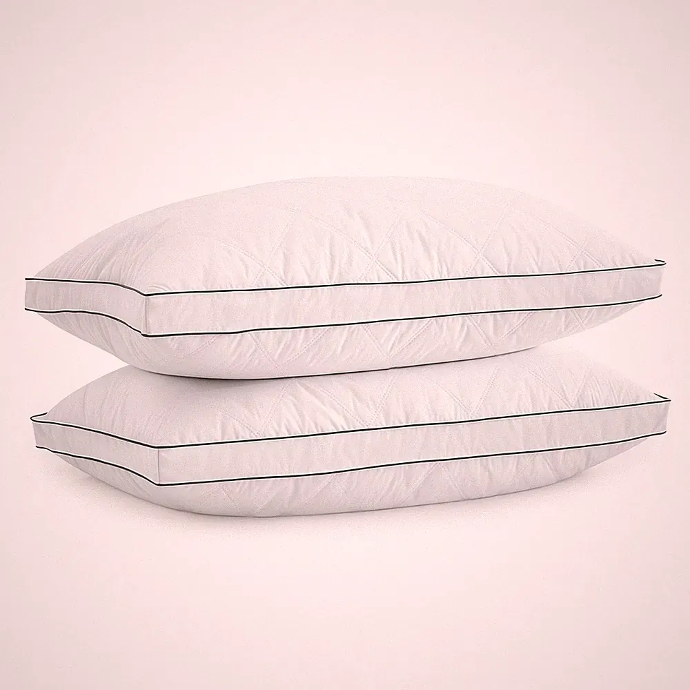 Goose Down Pillows Queen Size Set of 2 – 750 Fill Power Hotel Quality, Ultra...