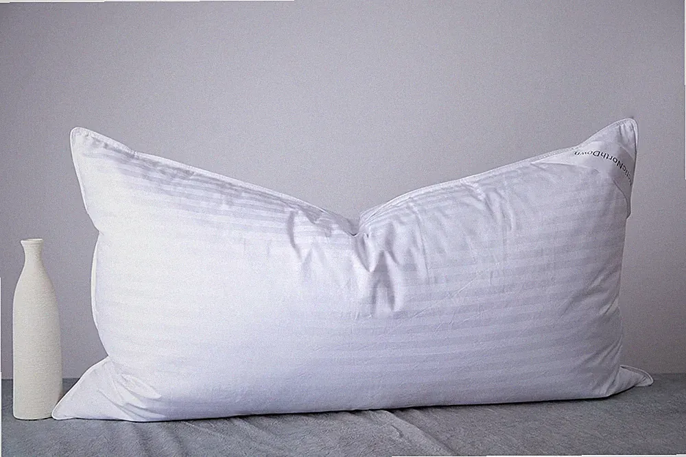 King Size Goose down Feather Hotel Collection Bed Pillows for Sleeping One Pill