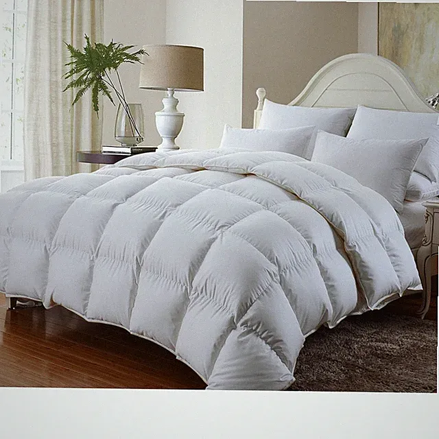 LUXURIOUS 1200TC BAFFLE BOX Siberian GOOSE DOWN Comforter TWIN FULL QUEEN KING