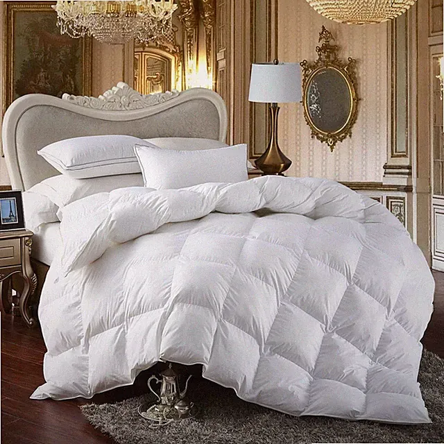 Premium All-Season Twin Size Luxury Siberian Goose Down Fiber Comforter Duvet...