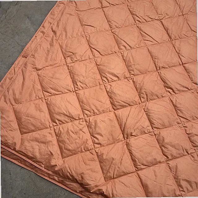 THE COMPANY STORE TWO Twin Goose Down Blankets/Comforters 62x86" • Orange Peach
