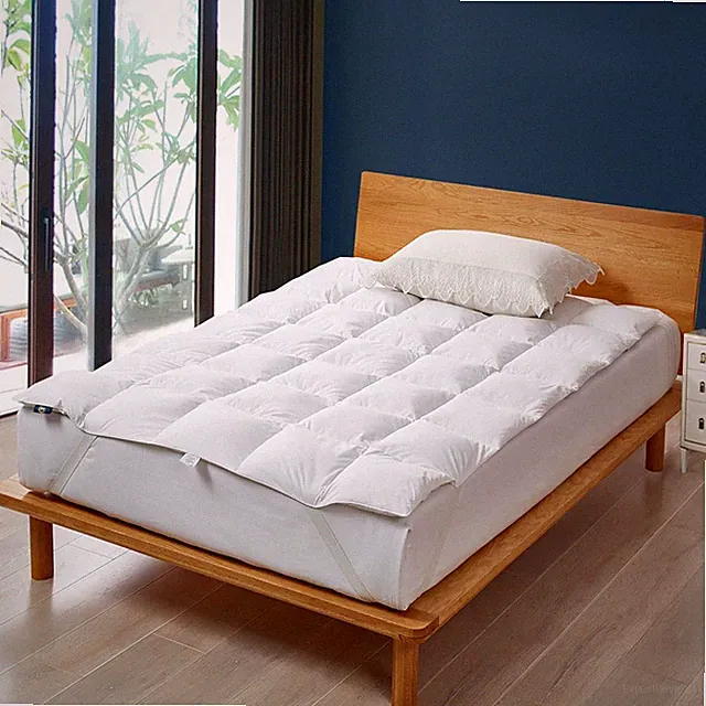 White Goose Feather Down Bed Mattr per Full Size - Plush